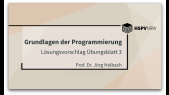 thumbnail of medium Grundlagen der Programmierung - Lösungsvorschlag Übungsblatt 3