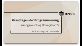 thumbnail of medium Grundlagen der Programmierung - Lösungsvorschlag Übungsblatt 5